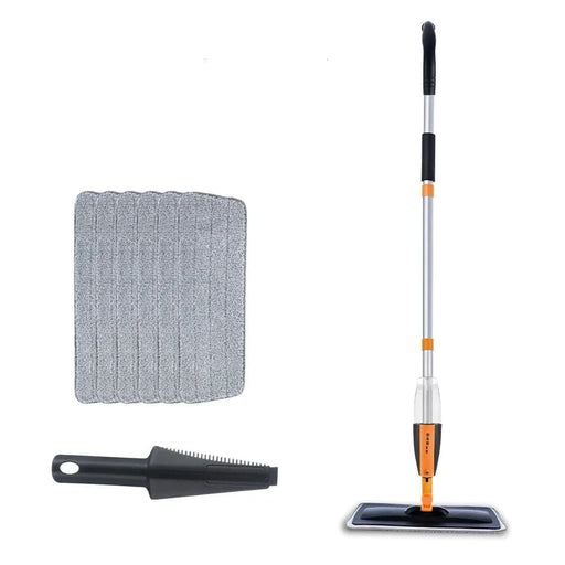Long Handle Spray Floor Mop with Reusable Microfiber Pads