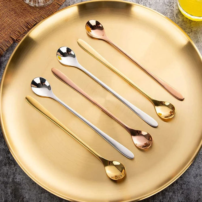 Long Handle Stainless Steel Coffee Spoon for Desserts