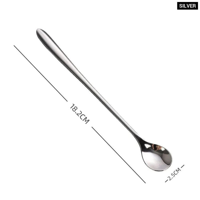 Long Handle Stainless Steel Coffee Spoon for Desserts