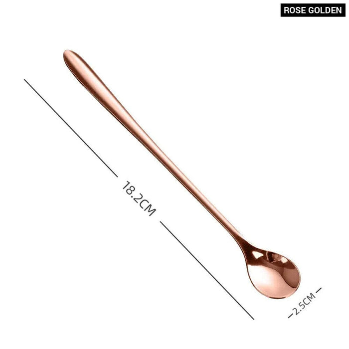 Long Handle Stainless Steel Coffee Spoon for Desserts