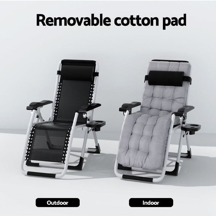 Sun Lounge Folding Lounger Camping Zero Gravity Chair