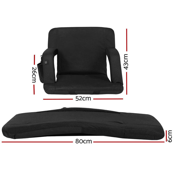 Lounge Sofa Bed with Armrest Heated Floor Recliner Futon