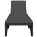 Sun Lounger Anthracite 186x60x29 Cm Pp Tlaxok