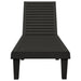 Sun Lounger Black 155x58x83 Cm Polypropylene Tlaoal