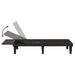 Sun Lounger Black 155x58x83 Cm Polypropylene Tlaoal