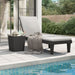 Sun Lounger Black 155x58x83 Cm Polypropylene Tlaoal