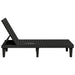 Sun Lounger Black 155x58x83 Cm Polypropylene Tlaoal