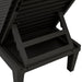 Sun Lounger Black 155x58x83 Cm Polypropylene Tlaoal