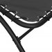 Sun Lounger with Canopy Dark Grey 167x80x195 Cm