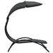 Sun Lounger with Canopy Dark Grey 167x80x195 Cm