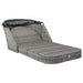 Sun Lounger with Canopy Poly Rattan Anthracite Akakl