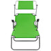 Sun Lounger with Canopy Steel Green Tobttp