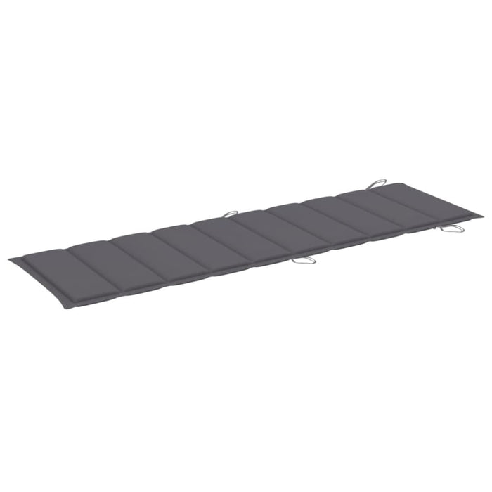Sun Lounger Cushion Anthracite 186x58x3 Cm Toaopn