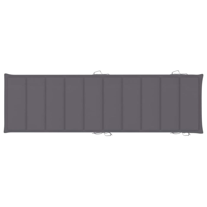 Sun Lounger Cushion Anthracite 186x58x3 Cm Toaopn