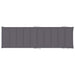 Sun Lounger Cushion Anthracite 186x58x3 Cm Toaopn