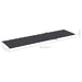 Nz Local Stock- Sun Lounger Cushion Anthracite 200x50x3 Cm
