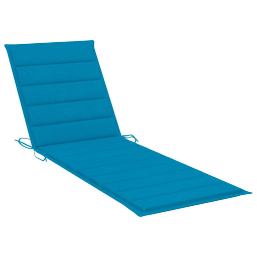 Sun Lounger Cushion Blue 200x60x3 Cm Fabric Toaxbi