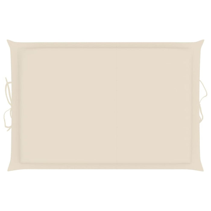 Sun Lounger Cushion Cream 186x58x3 Cm Toaolb