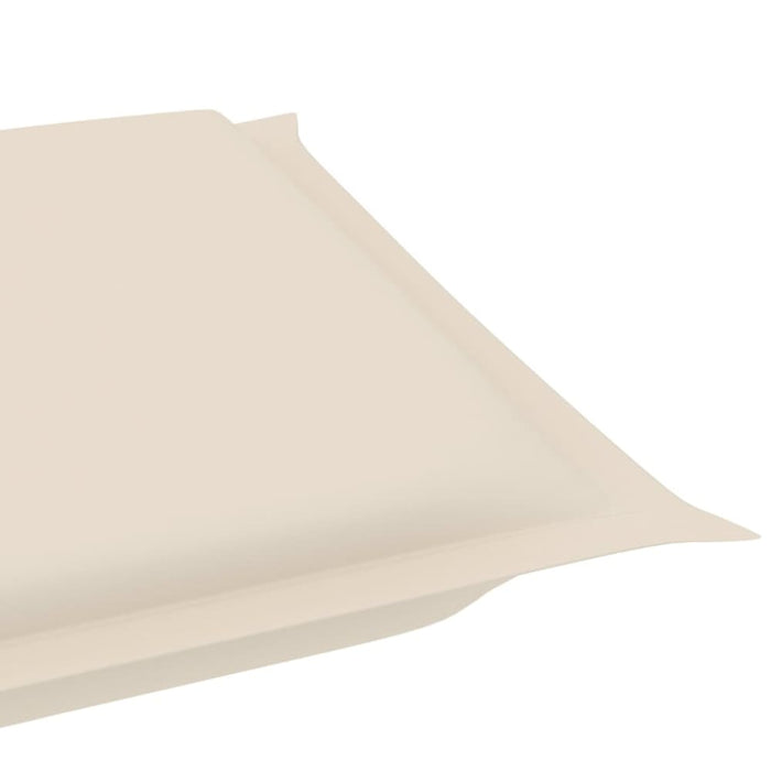 Sun Lounger Cushion Cream 186x58x3 Cm Toaolb