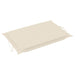 Sun Lounger Cushion Cream 186x58x3 Cm Toaolb