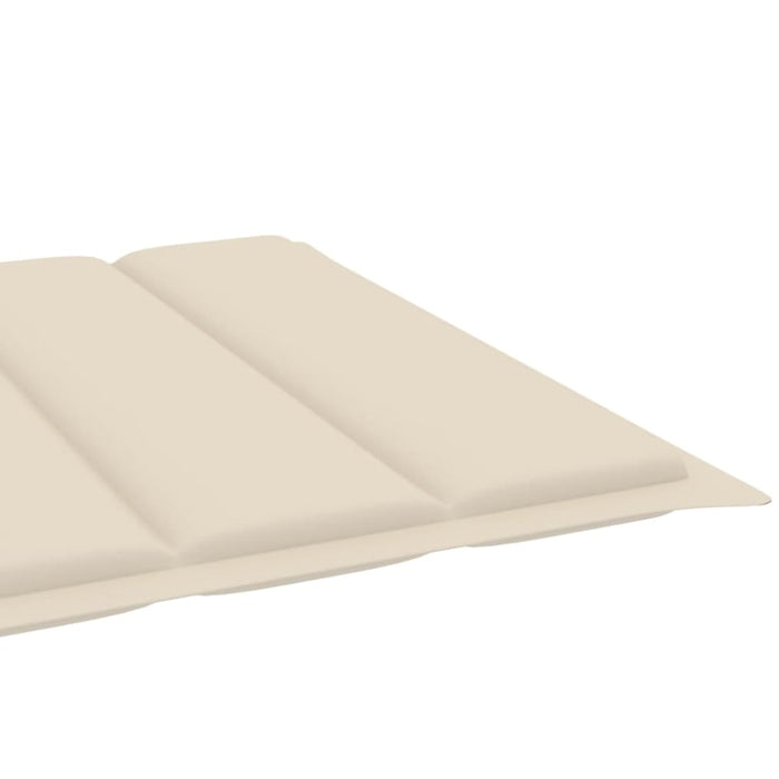 Sun Lounger Cushion Cream 200x70x3 Cm Fabric Toaxxb