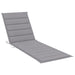 Sun Lounger Cushion Grey 200x70x3 Cm Fabric Toaxok