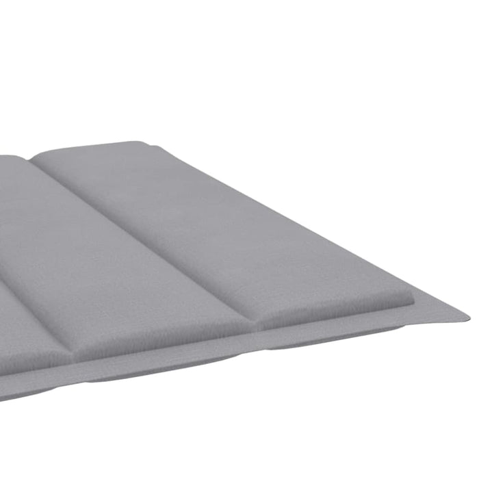 Sun Lounger Cushion Grey 200x70x3 Cm Fabric Toaxok