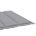 Sun Lounger Cushion Grey 200x70x3 Cm Fabric Toaxok