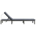 Sun Lounger with Cushion Poly Rattan Anthracite Aiipx