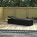 Sun Lounger with Cushion Poly Rattan Black Alxxo