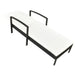 Sun Lounger with Cushion Poly Rattan Black Axkax