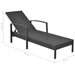 Sun Lounger with Cushion Poly Rattan Black Axkax
