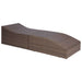 Sun Lounger with Cushion Poly Rattan Brown Aaotp