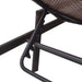 Sun Lounger with Cushion Poly Rattan Brown Atobi