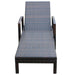 Sun Lounger with Cushion Poly Rattan Brown Axkao