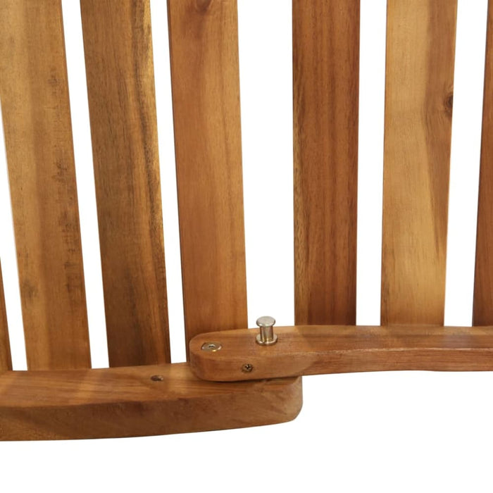 Sun Lounger with Cushion Solid Acacia Wood Dark Grey Allpo