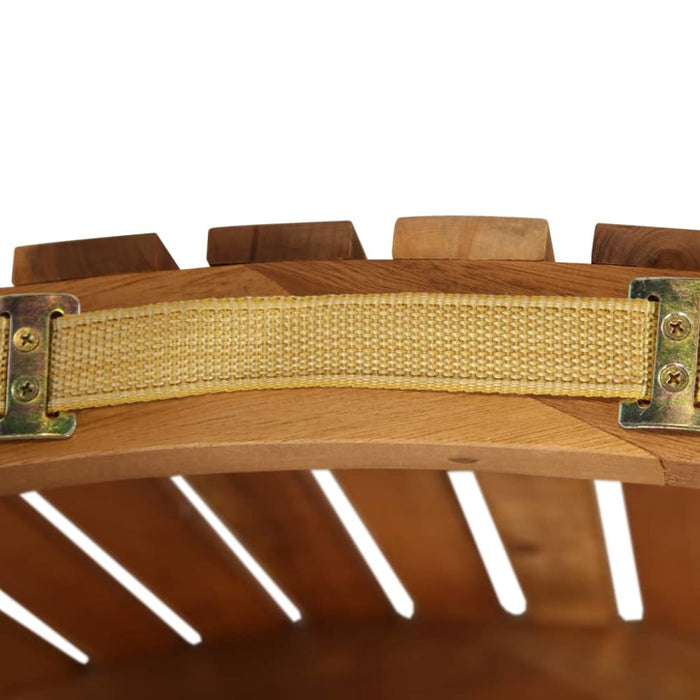 Sun Lounger with Cushion Solid Acacia Wood Dark Grey Allpo