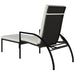 Sun Lounger with Footrest Pe Rattan Brown Toilxn