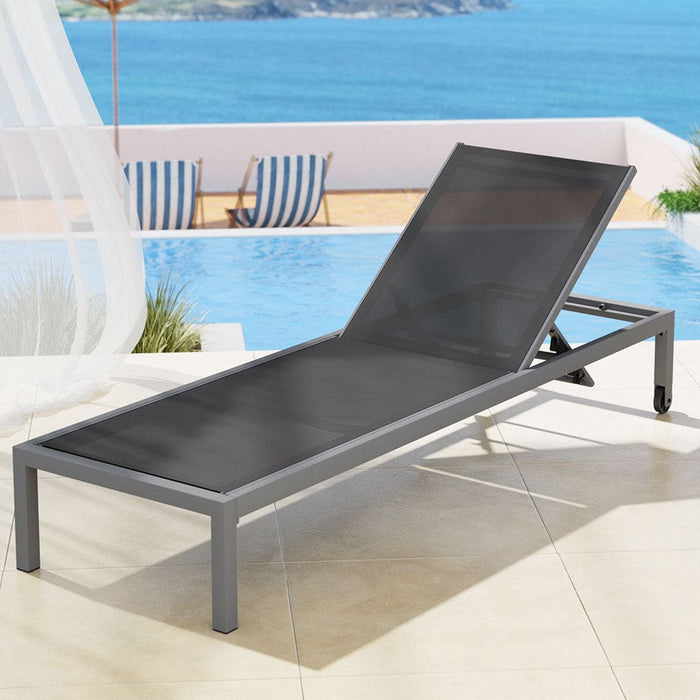 Sun Lounger Outdoor Lounge Chair Patio Furniture Aluminium