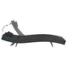 Sun Lounger Poly Rattan and Textilene Black Aankl