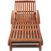 Sun Lounger Solid Acacia Wood Aoaal