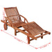Sun Lounger Solid Acacia Wood Axpkx