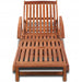 Sun Lounger Solid Acacia Wood Axpkx
