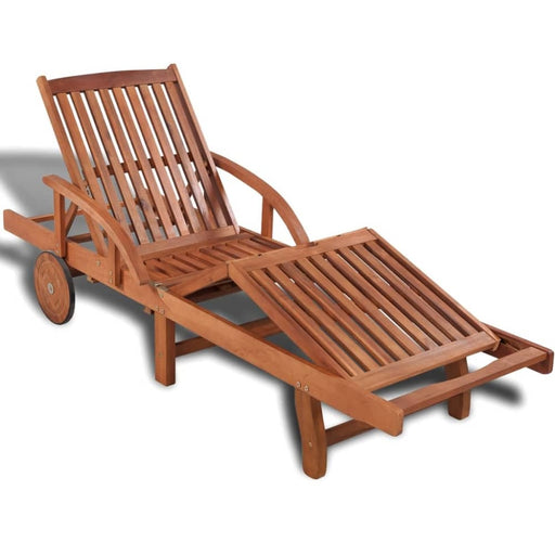 Sun Lounger Solid Acacia Wood Axpkx