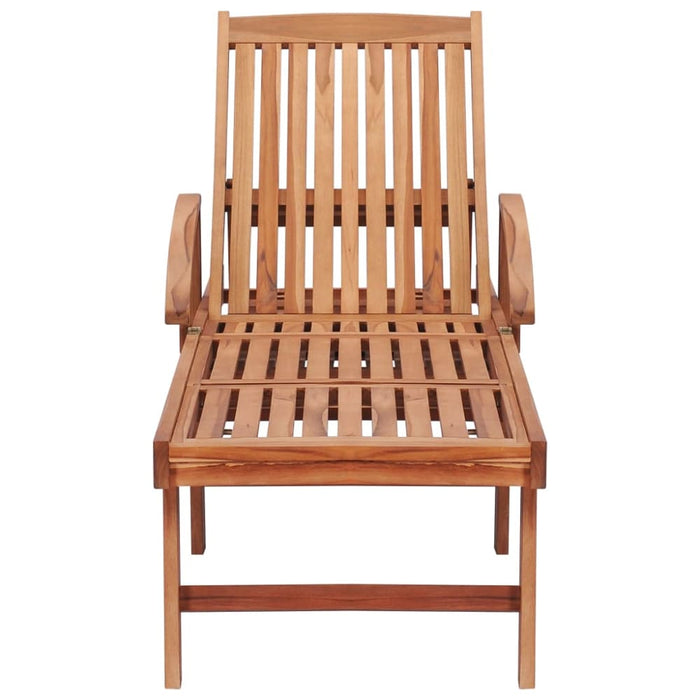 Sun Lounger Solid Teak Wood Anbop