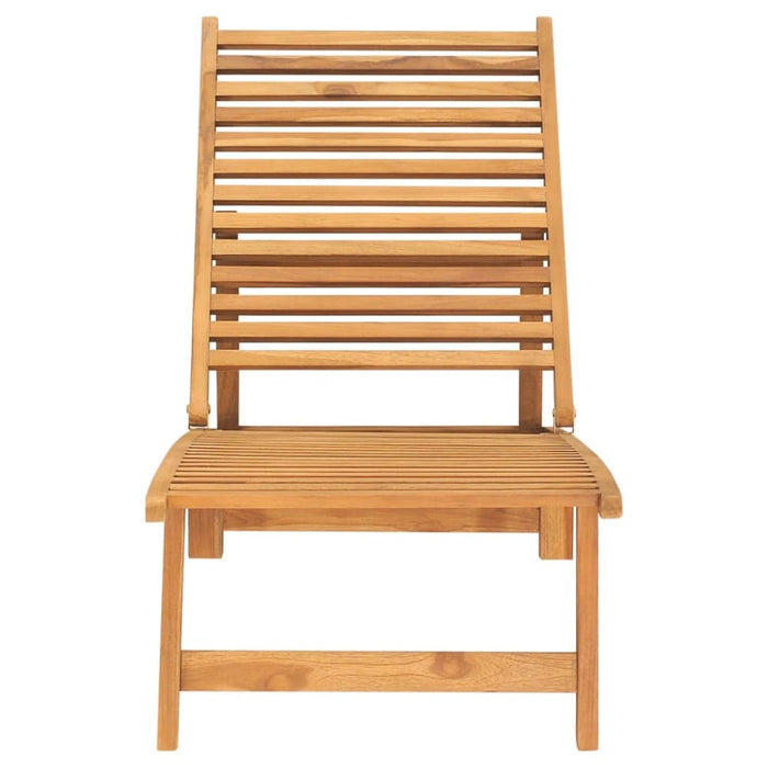 Sun Lounger Solid Teak Wood Tolopo
