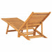 Sun Lounger Solid Teak Wood Tolopo