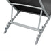 Sun Lounger Steel and Textilene Black Axnll