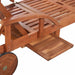 Sun Lounger With Table Solid Acacia Wood Axpka