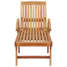 Sun Lounger with Table Solid Teak Wood Anboi